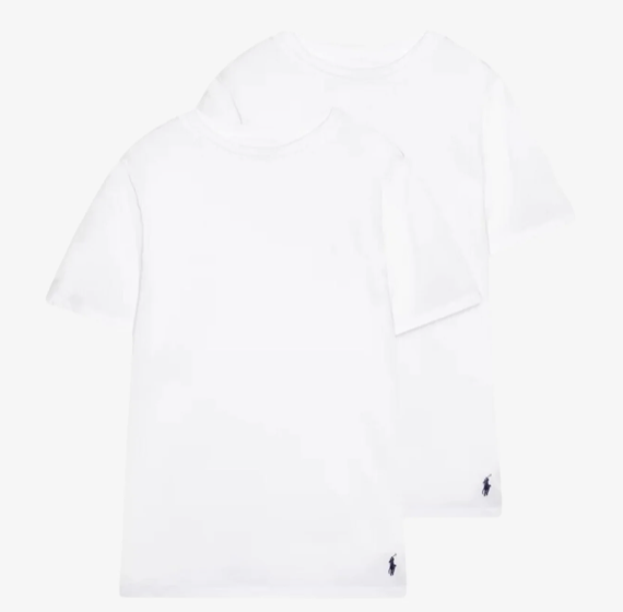 2Pk T-skjorte Logoed White