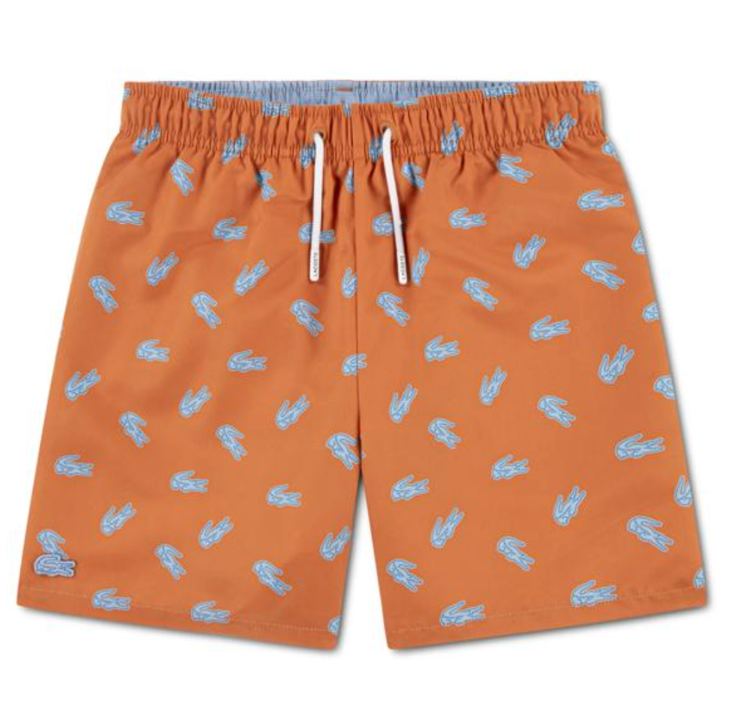 Badeshorts Croc Print Lacoste Blossom