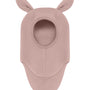 Balaclava Ears Wool Fleece Mahogany Rose