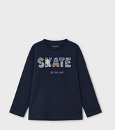 Genser Skate Embossed Navy