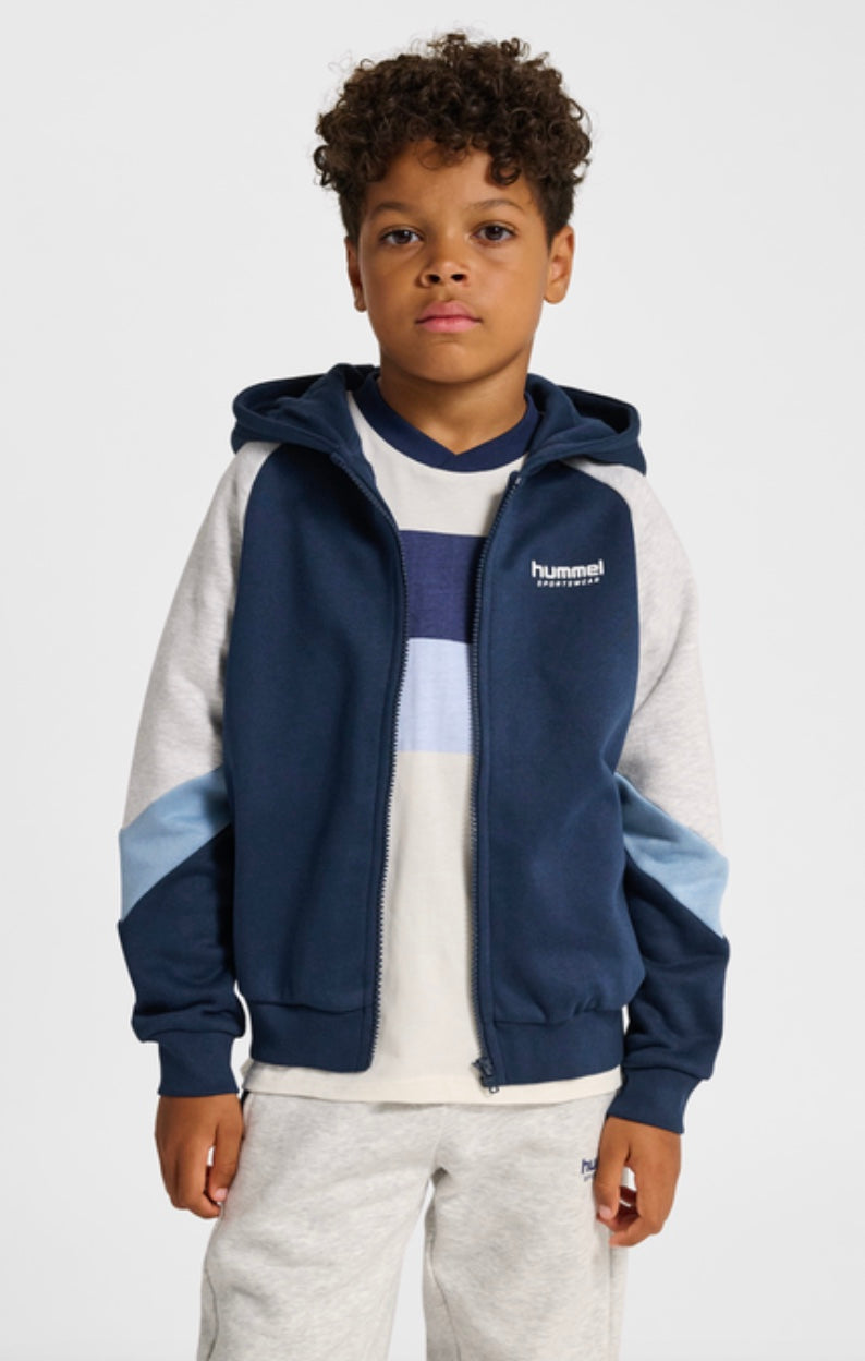 Hettegenser Zip Loose Dress Blues/Faded Denim