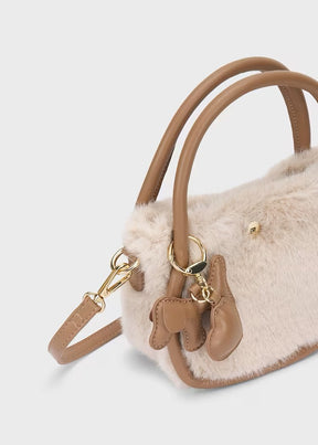 Veske Faux Fur w/Charms Tofu