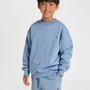 Genser Loose Bee Crewneck Faded Denim
