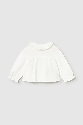 Bluse Plumeti Chiffon Cream