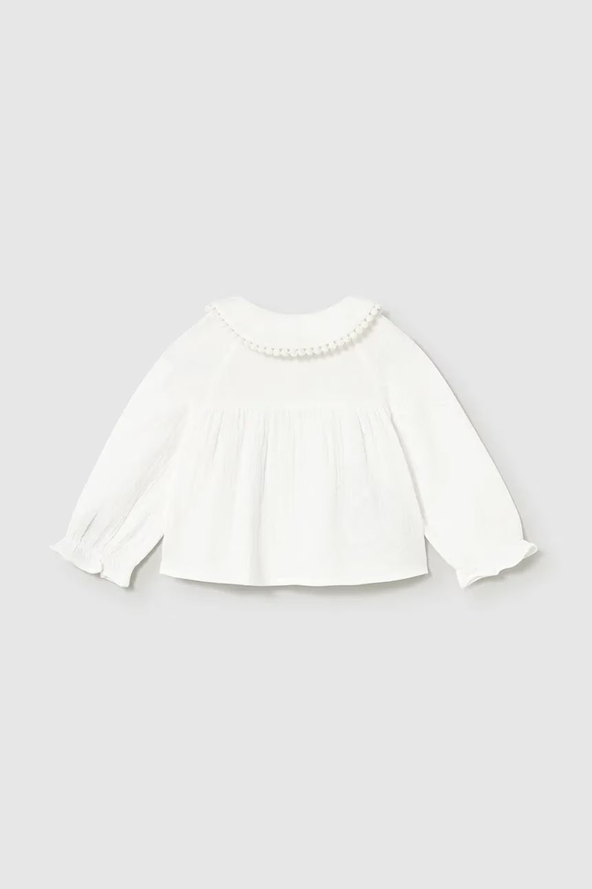 Bluse Plumeti Chiffon Cream