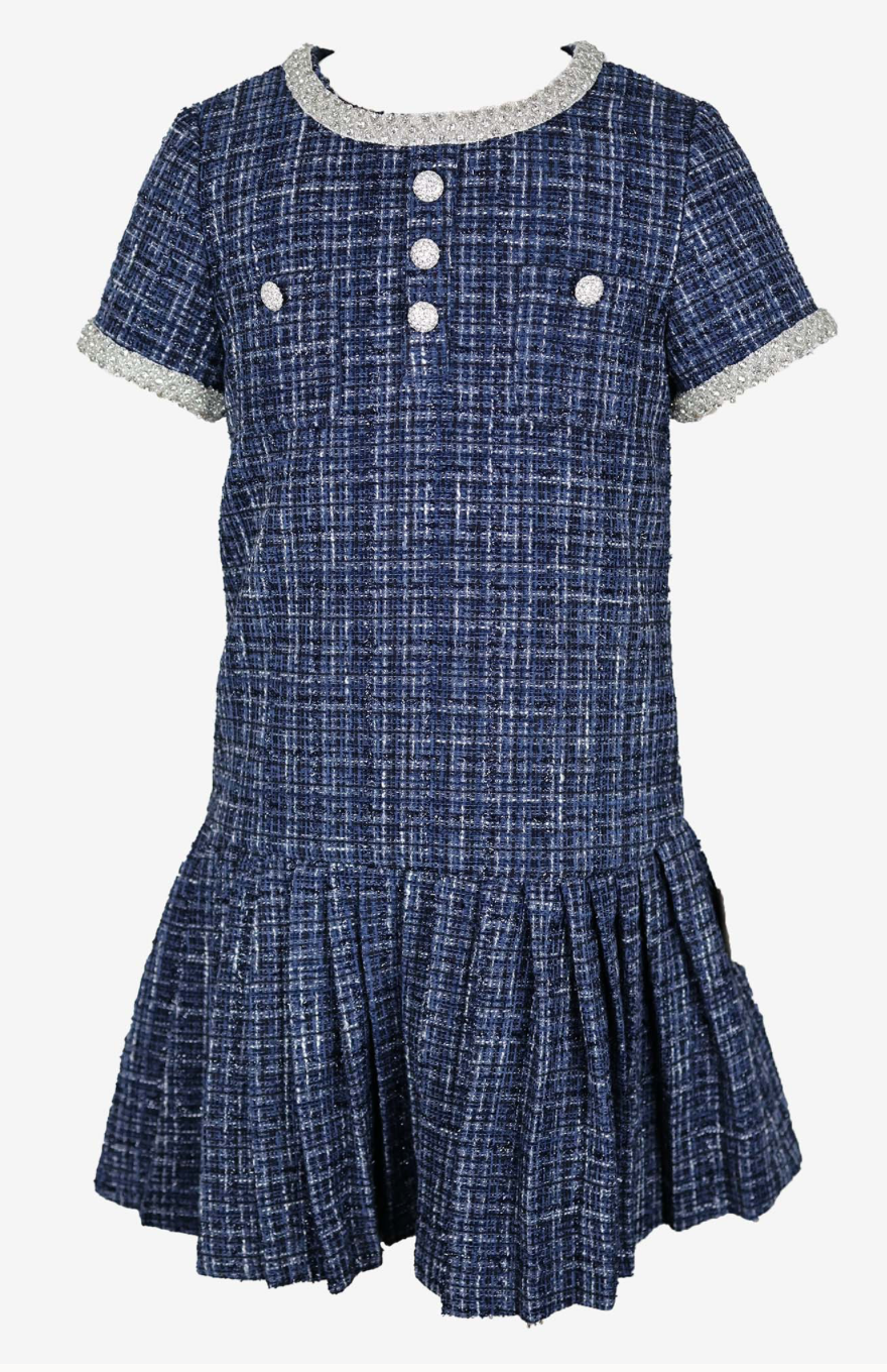 Kjole Elise Plaid Navy