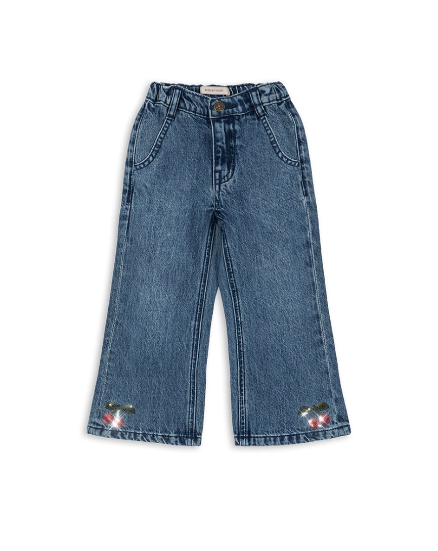 Bukse Elba Flare Denim Blue