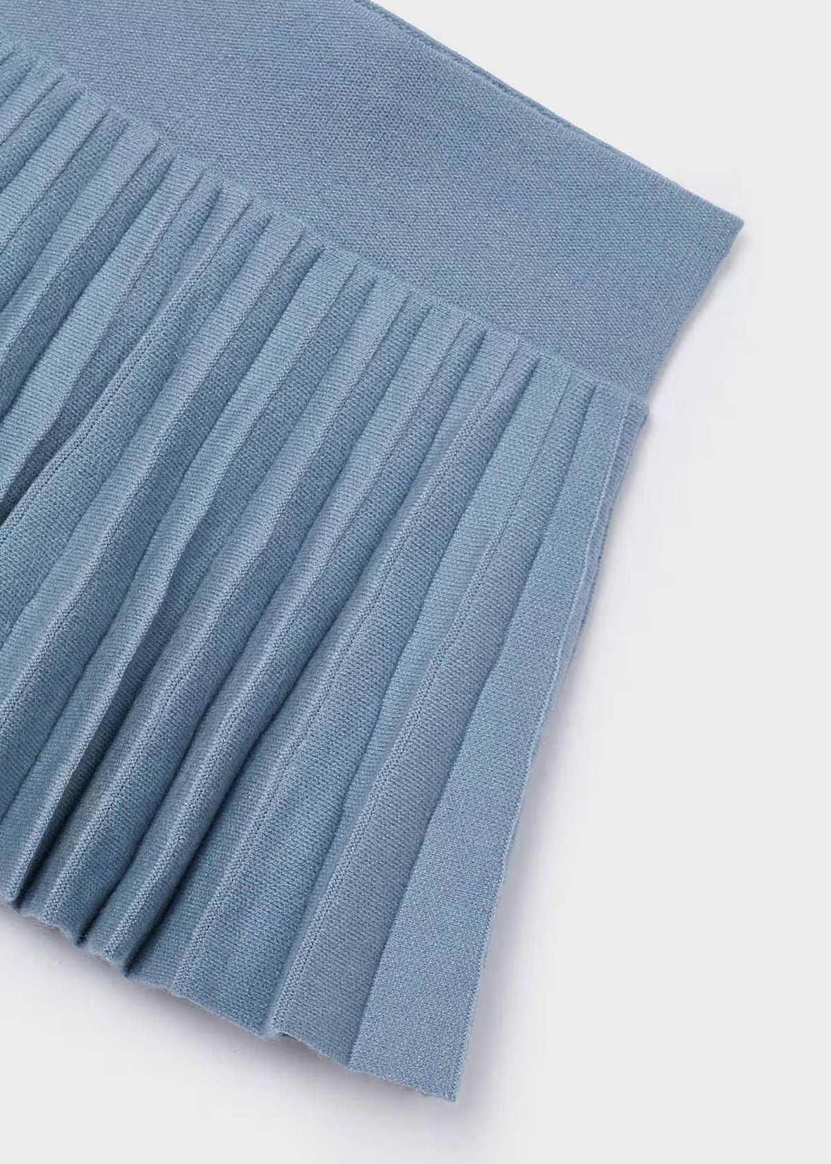 Skjørt Knit Pleated Sky Blue