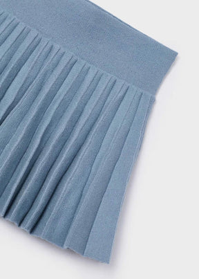 Skjørt Knit Pleated Sky Blue