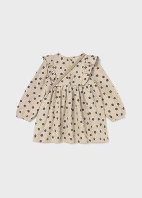 Kjole m/veske Printed Dots Tapioca