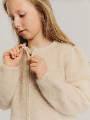 Cardigan Alba Chunky Light Beige Melange