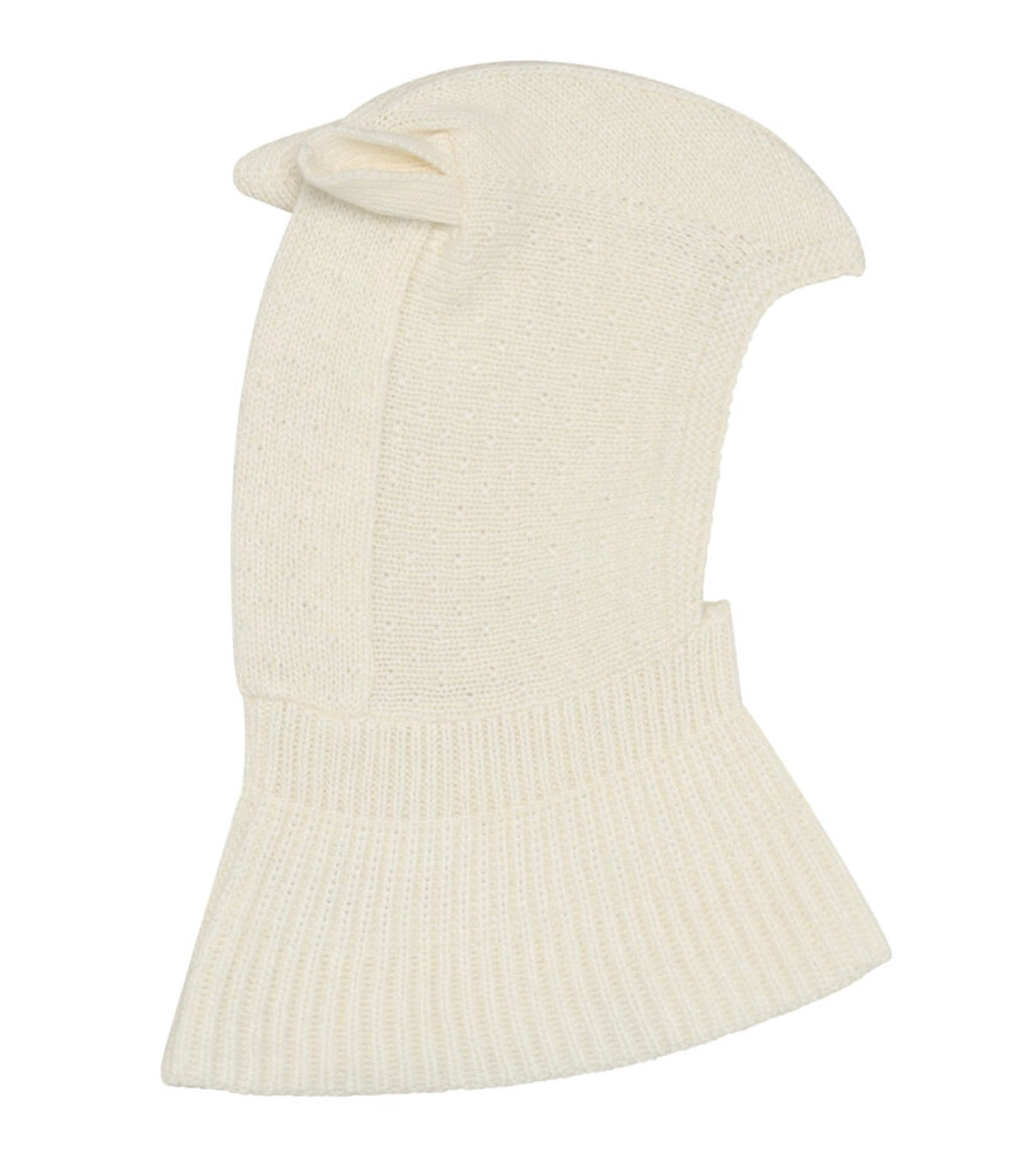 Balaclava Ears Wool Knit Off-White