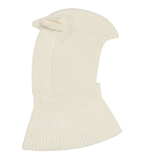 Balaclava Ears Wool Knit Off-White