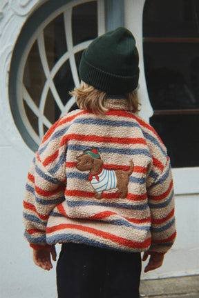 Jakke Jody Teddy Tangerine Stripe