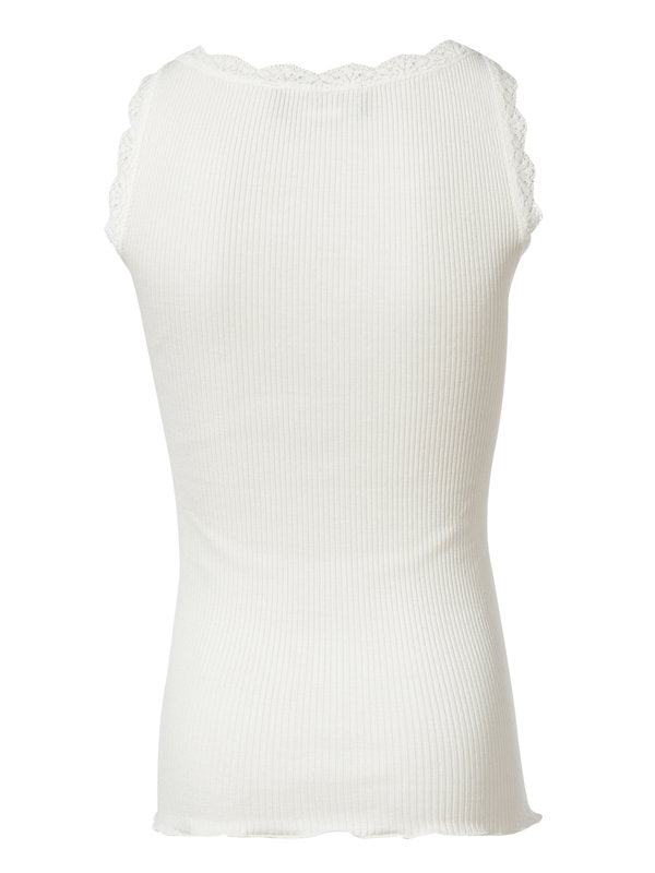 Singlet Silk blonder New White