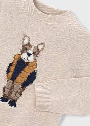 Genser Knit Dog Oat