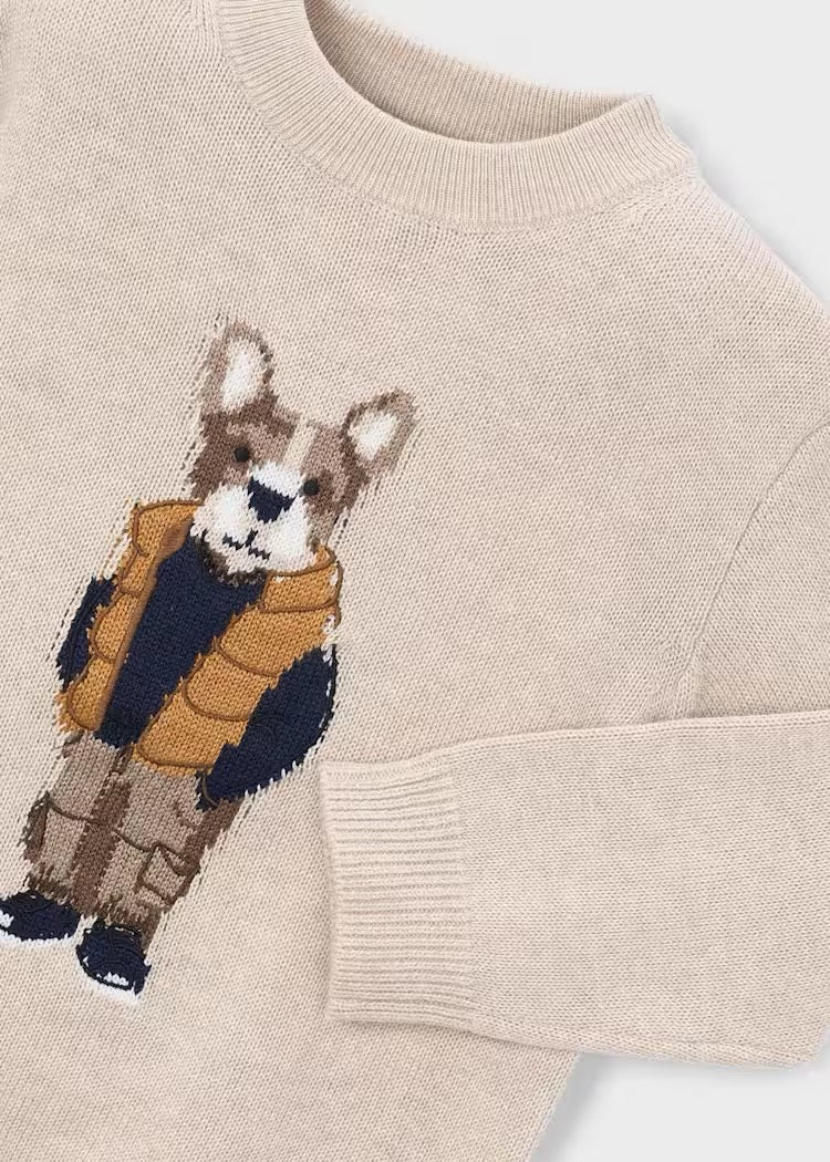 Genser Knit Dog Oat