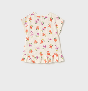 T-skjorte Print Blomster Bone Carrot