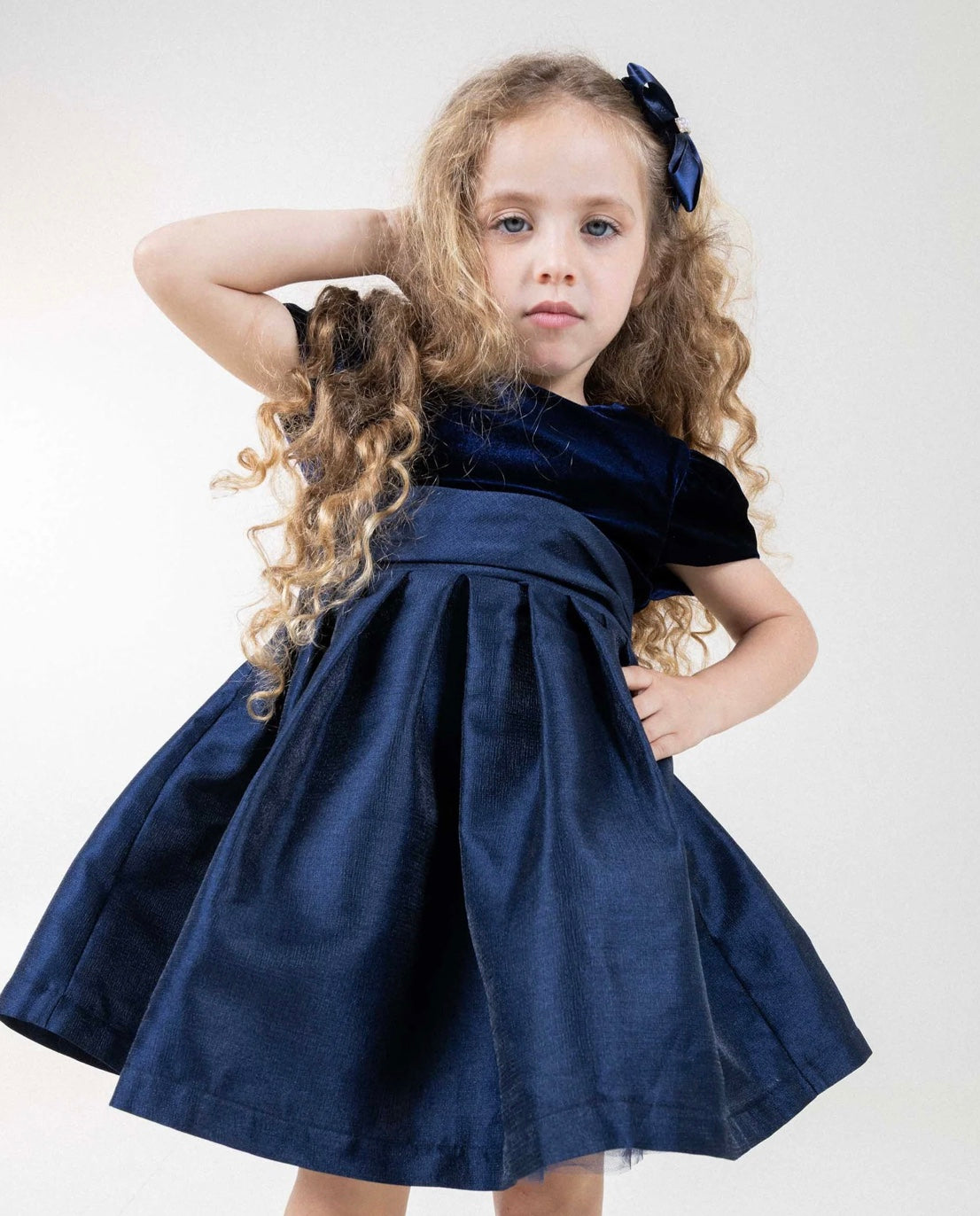 Kjole Kate Velvet Navy