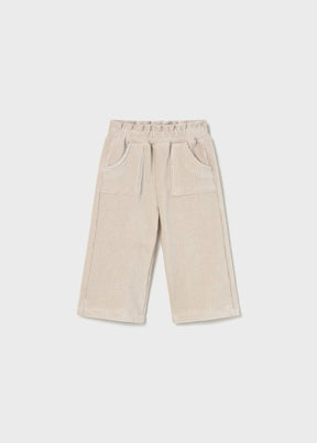 Bukse Corduroy Wide Sand