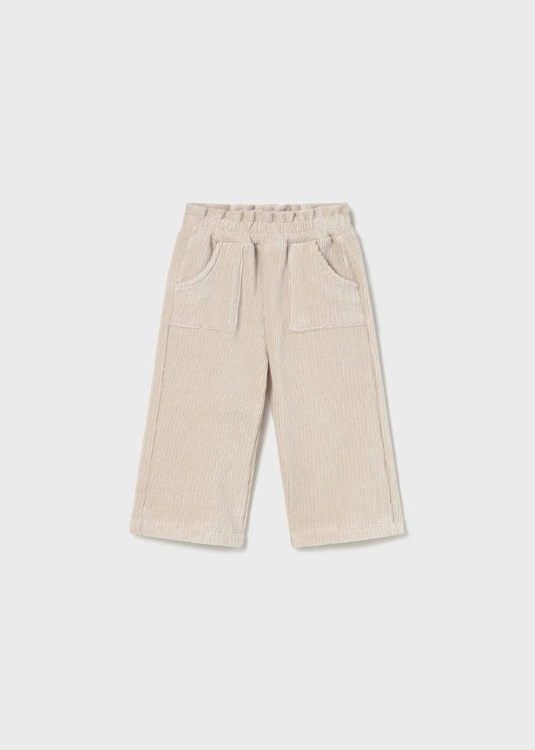 Bukse Corduroy Wide Sand