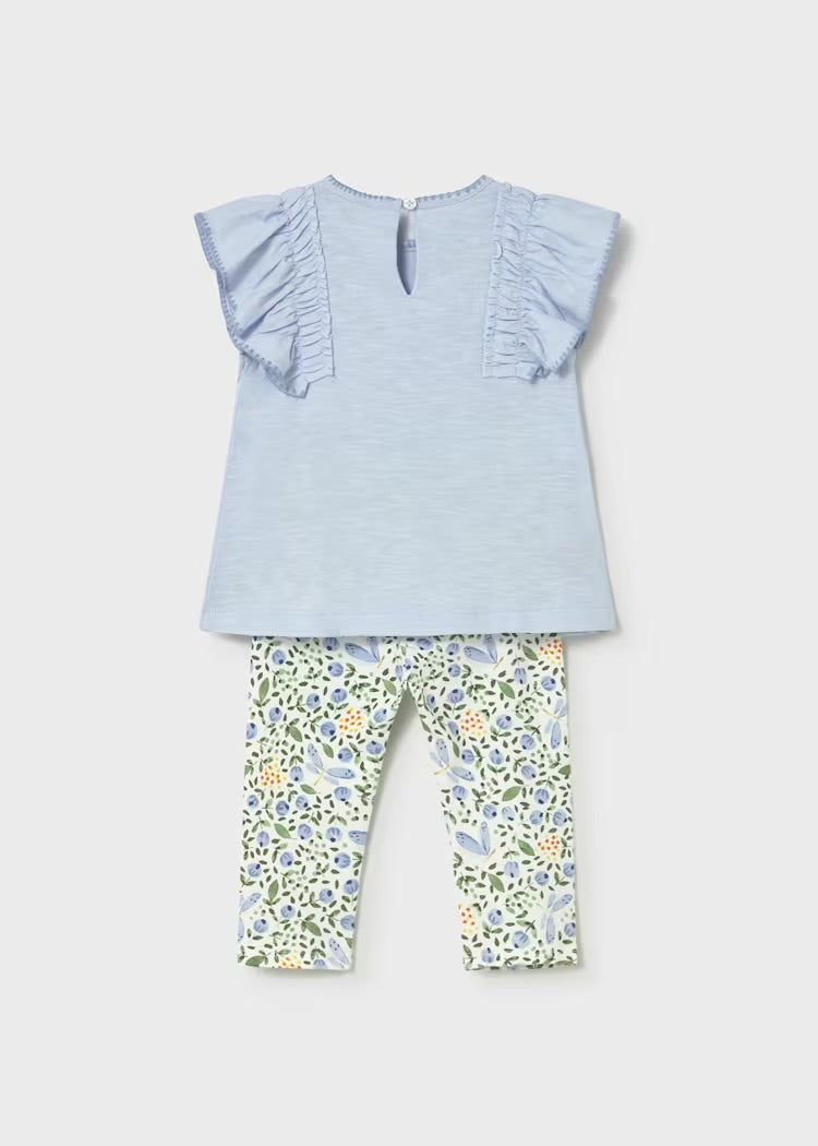 Sett Topp & Leggings Sky