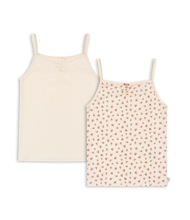 Singlet Basic 2pk Buttercream/Bloomie