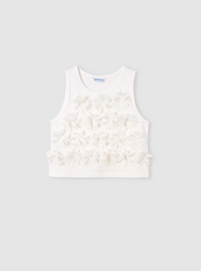 Topp Flower embossed off-white