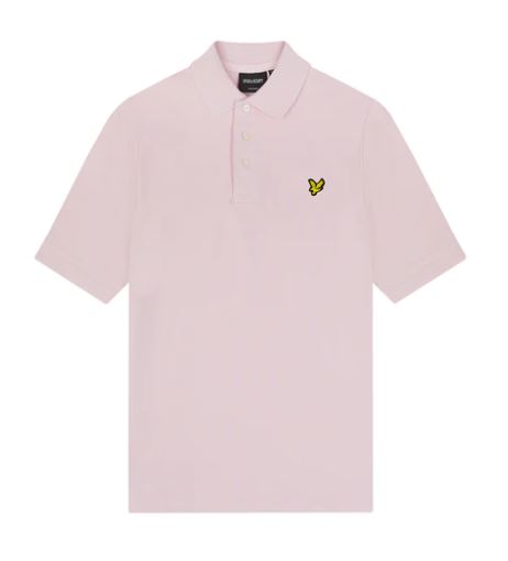 T-skjorte Plain Polo Light Pink