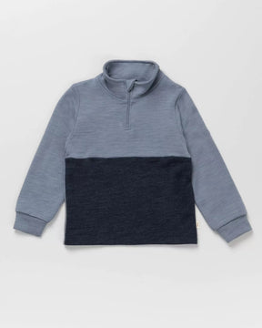 Genser Half Zip Active Mellomblå