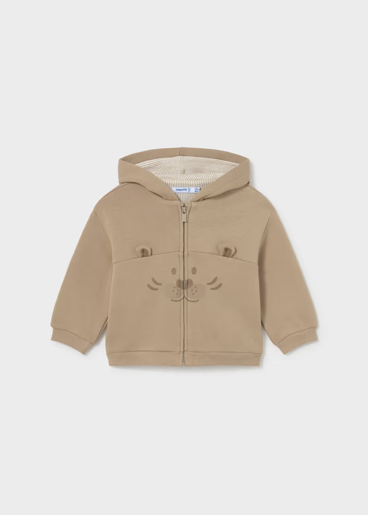 Hettejakke Zip Animal Hazelnut
