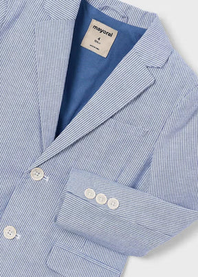 Dressjakke Linen Blue Stripes