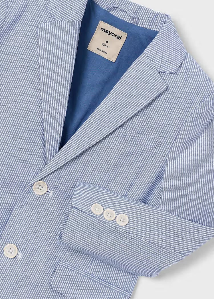 Dressjakke Linen Blue Stripes