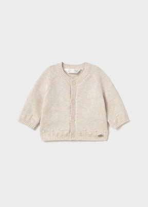 Cardigan Knit Milk Heather