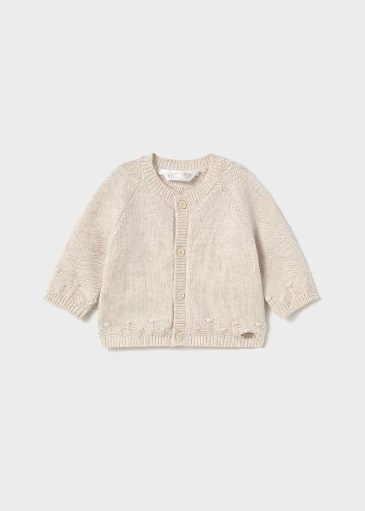 Cardigan Knit Milk Heather