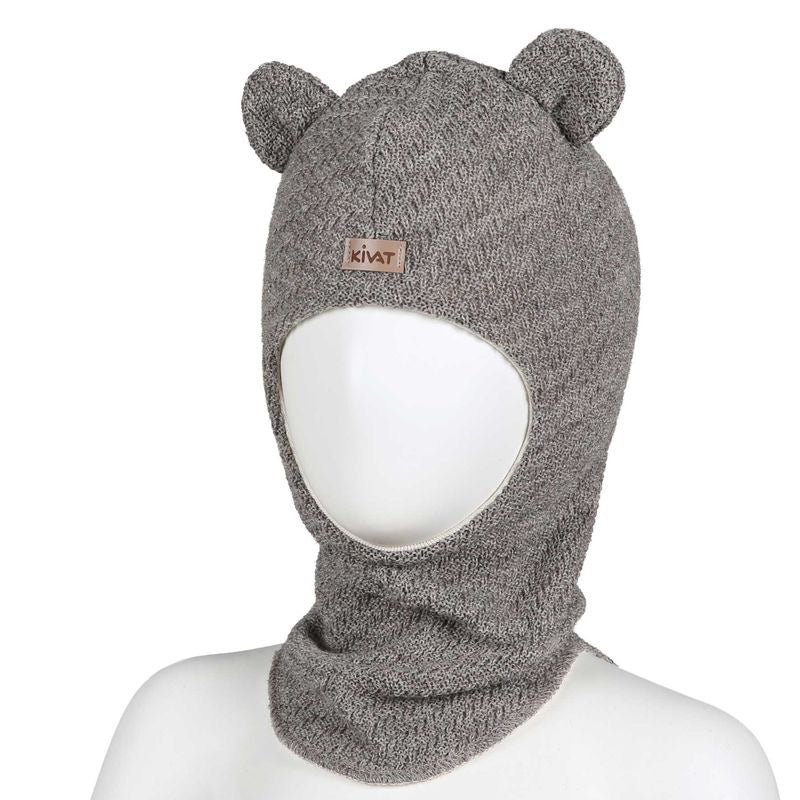 Balaclava Ull Teddyører Beige