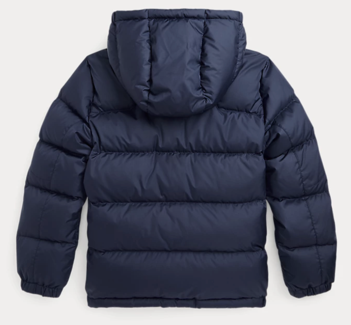 Jakke Ripstop Down Hooded Newport Navy