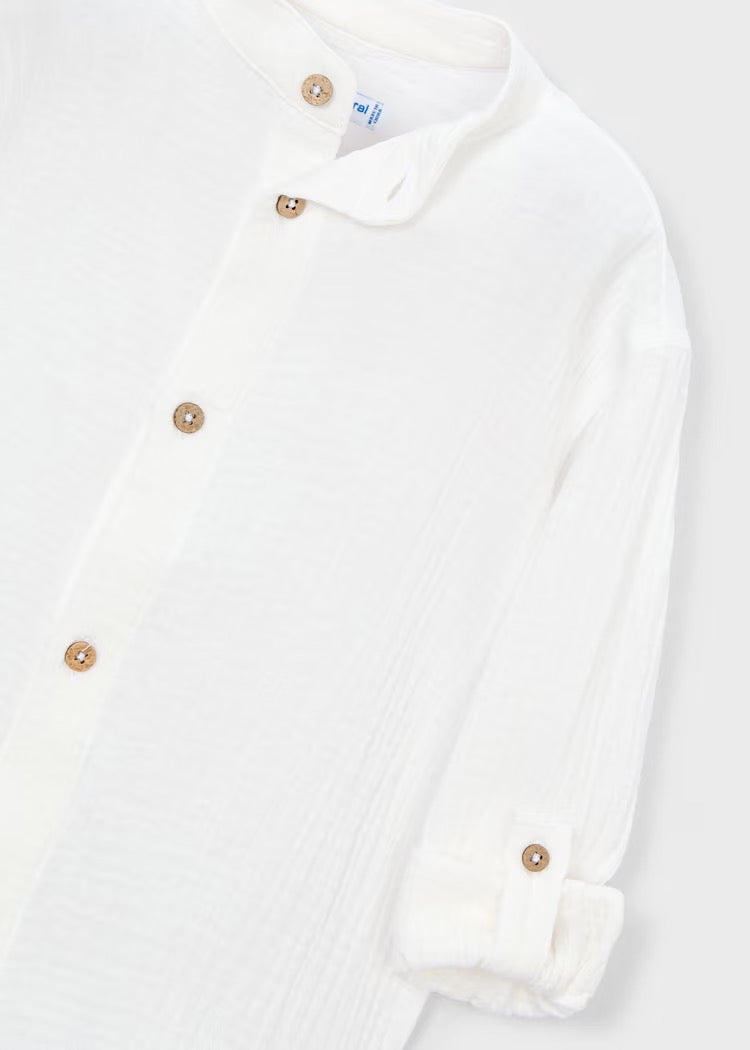 Skjorte Bambula Buttondown Cream