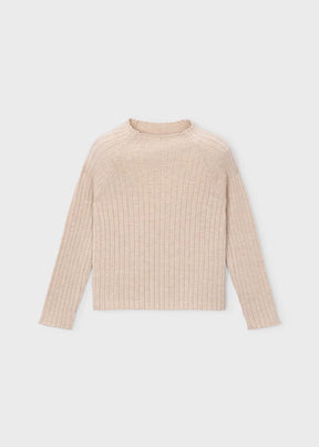 Genser Knitted Mockneck Quinoa Mix