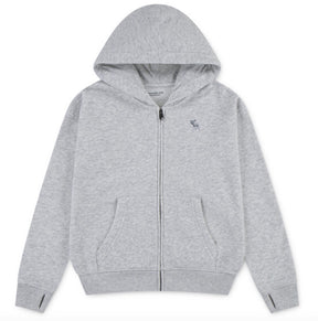 Hettejakke Full-zip Light Grey Heather