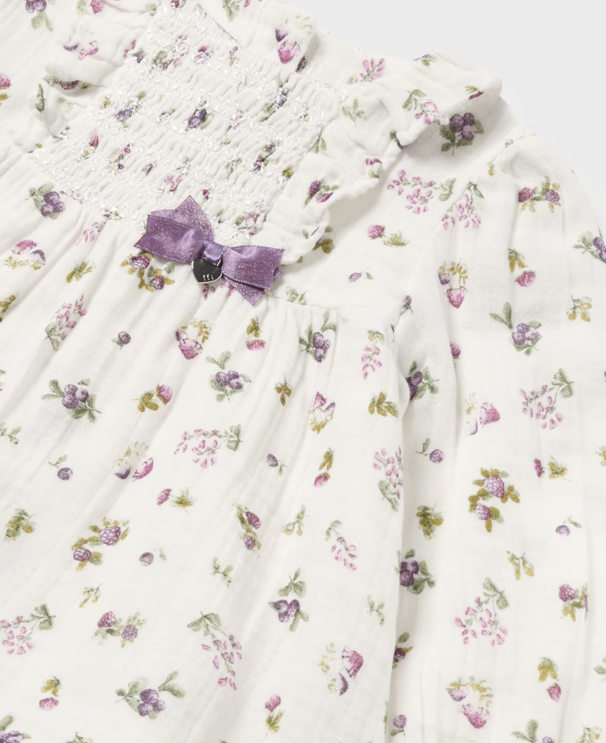 Genser print Chiffon Crudo Orchid