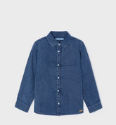 Skjorte Overshirt Denim Blue