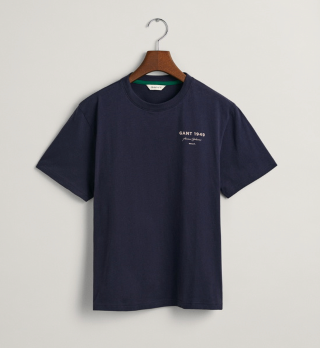 T-Skjorte Graphic Script Relaxed Evening Blue