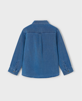 Skjorte Soft Denim Medium Blue