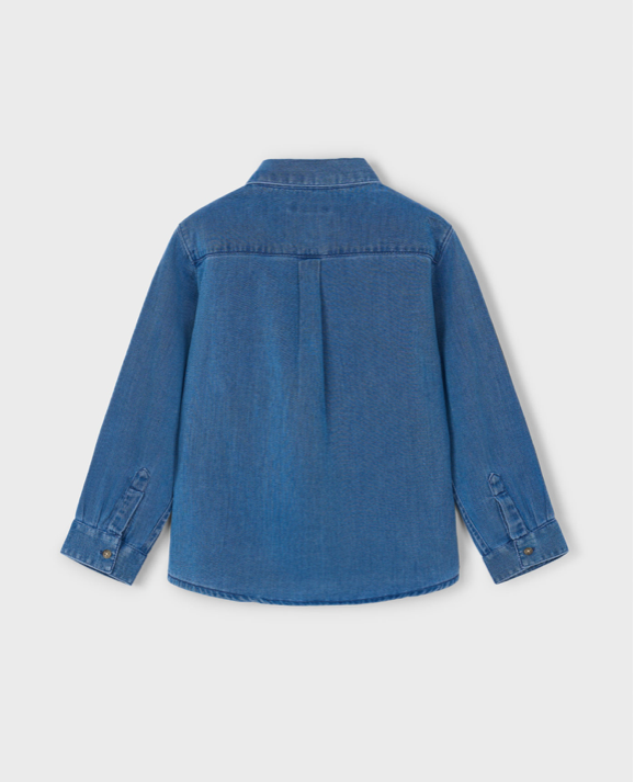 Skjorte Soft Denim Medium Blue