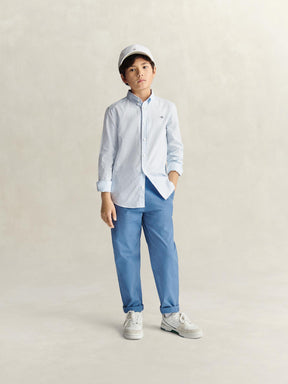 Skjorte Shield Oxford Stripe Sky Blue