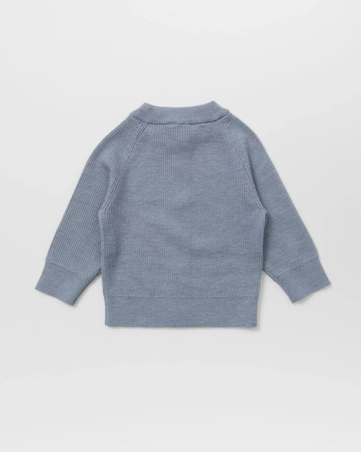 Cardigan Rib Light Mellomblå