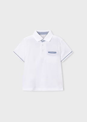 T-skjorte Polo Suiting White