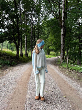 Jakke Lyra Knitted Sky Blue