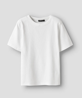 T-Skjorte Hinaja Ss Short Top Solid Bright White